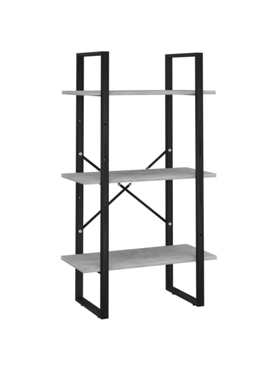 Úložný regál betonově šedý 60 x 30 x 105 cm kompozitní dřevo
