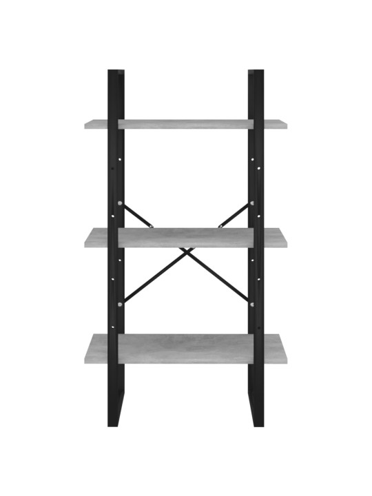 Úložný regál betonově šedý 60 x 30 x 105 cm kompozitní dřevo