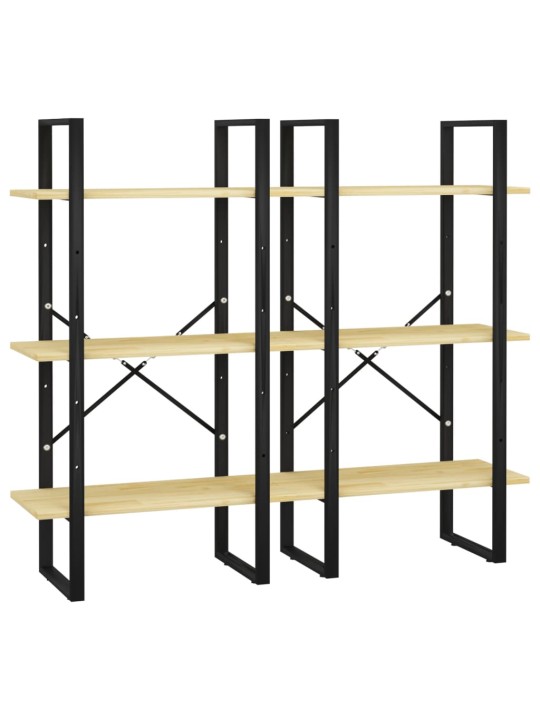 Úložný regál 60 x 30 x 210 cm masivní borové dřevo