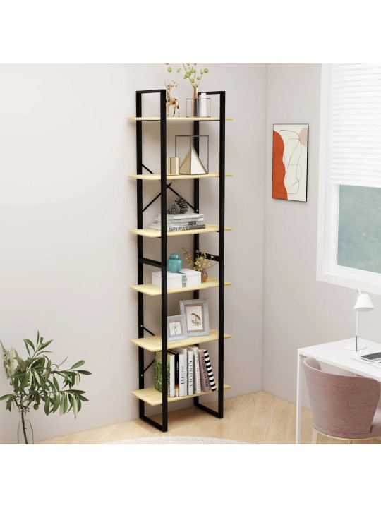 Úložný regál 60 x 30 x 210 cm masivní borové dřevo