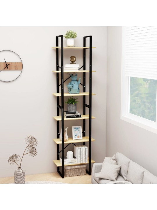 Úložný regál 60 x 30 x 210 cm masivní borové dřevo