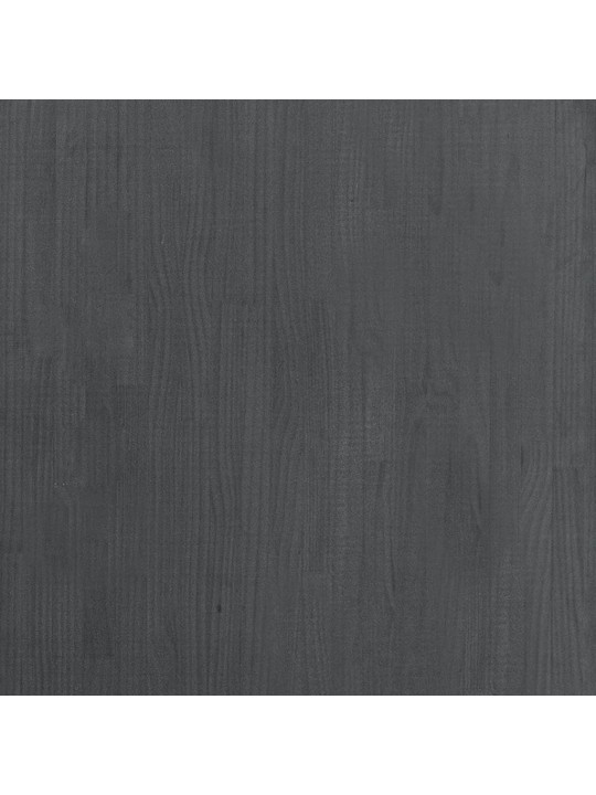 Knihovna se 3 policemi šedá 80 x 30 x 105 cm masivní borovice
