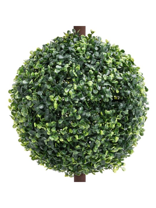 Umělý zimostráz ve tvaru koule s květináčem zelený 118 cm