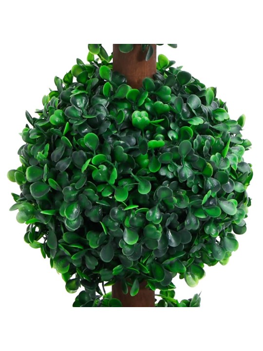 Umělý zimostráz ve tvaru koule s květináčem zelený 90 cm