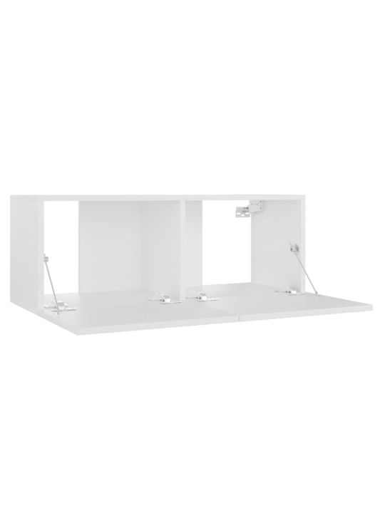 3dílný set TV skříněk bílý kompozitní dřevo