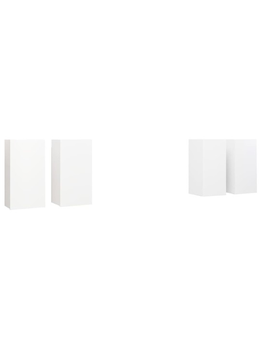 TV skříňky 4 ks bílé 30,5 x 30 x 60 cm kompozitní dřevo