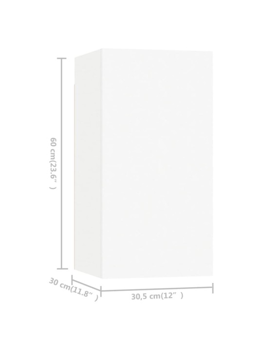 TV skříňky 7 ks bílé 30,5 x 30 x 60 cm kompozitní dřevo