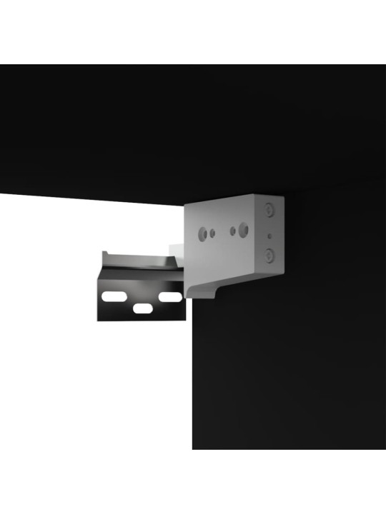 TV skříňky 4 ks černé 80 x 30 x 30 cm kompozitní dřevo