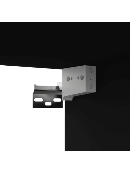 TV skříňky 4 ks černé 100 x 30 x 30 cm kompozitní dřevo