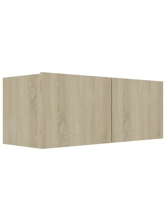TV skříňky 4 ks dub sonoma 80 x 30 x 30 cm kompozitní dřevo