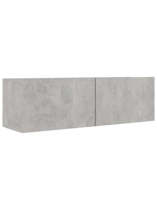 TV skříňky 4 ks betonově šedé 100 x 30 x 30 cm kompozitní dřevo