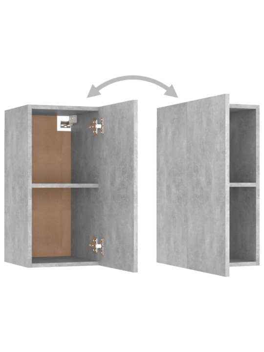 TV stolky 7 ks betonově šedé 30,5 x 30 x 60 cm dřevotříska