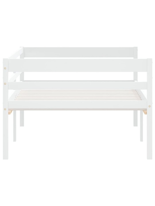 Rám postele bílý masivní borové dřevo 90 x 200 cm