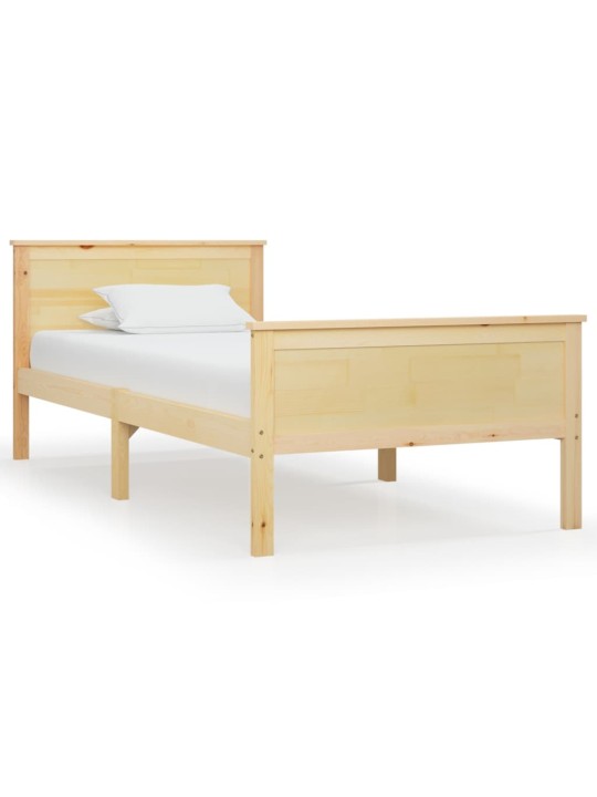 Rám postele masivní borové dřevo 90 x 200 cm