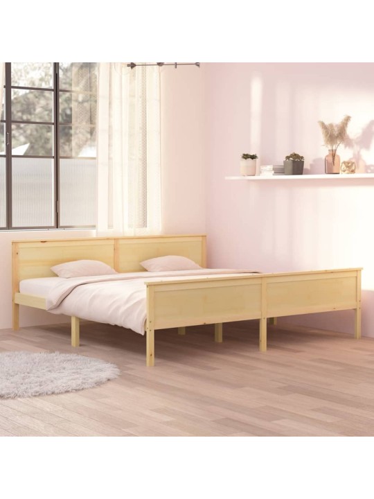 Rám postele masivní dřevo borovice 200 x 200 cm
