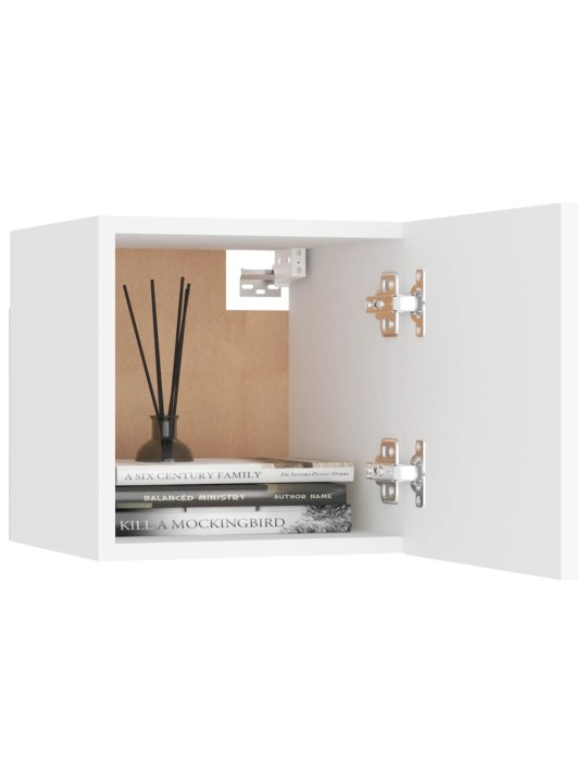 Noční stolky 2 ks bílé 30,5 x 30 x 30 cm kompozitní dřevo