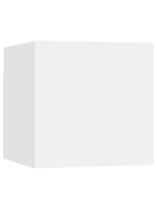 Noční stolky 2 ks bílé 30,5 x 30 x 30 cm kompozitní dřevo