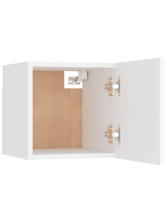 Noční stolky 2 ks bílé 30,5 x 30 x 30 cm kompozitní dřevo