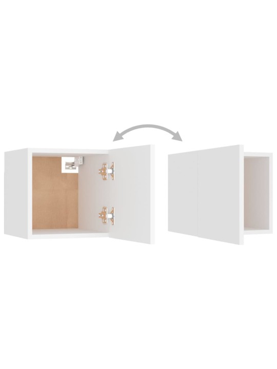 Noční stolky 2 ks bílé 30,5 x 30 x 30 cm kompozitní dřevo