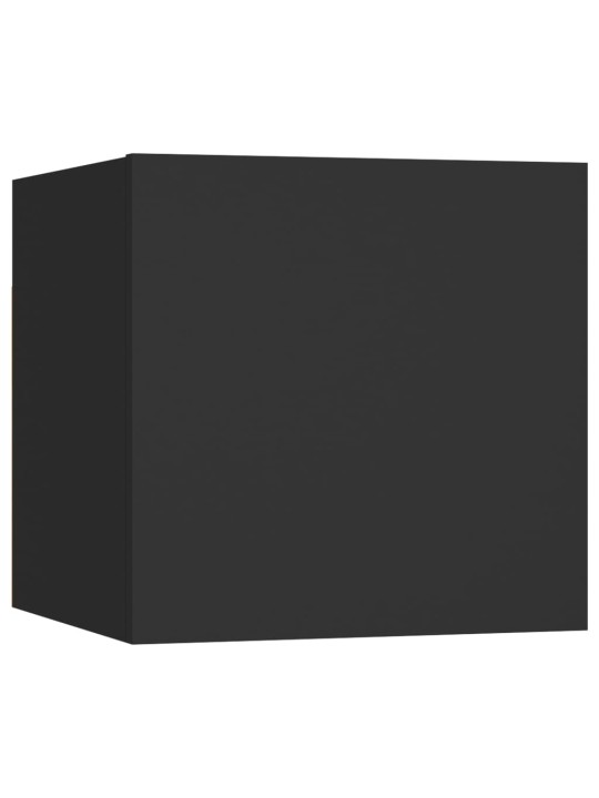 Noční stolek černý 30,5 x 30 x 30 cm kompozitní dřevo