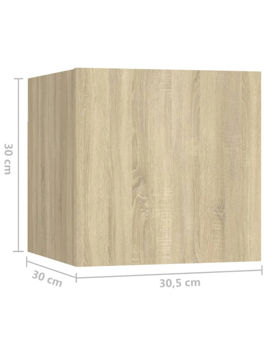 Noční stolek dub sonoma 30,5 x 30 x 30 cm kompozitní dřevo