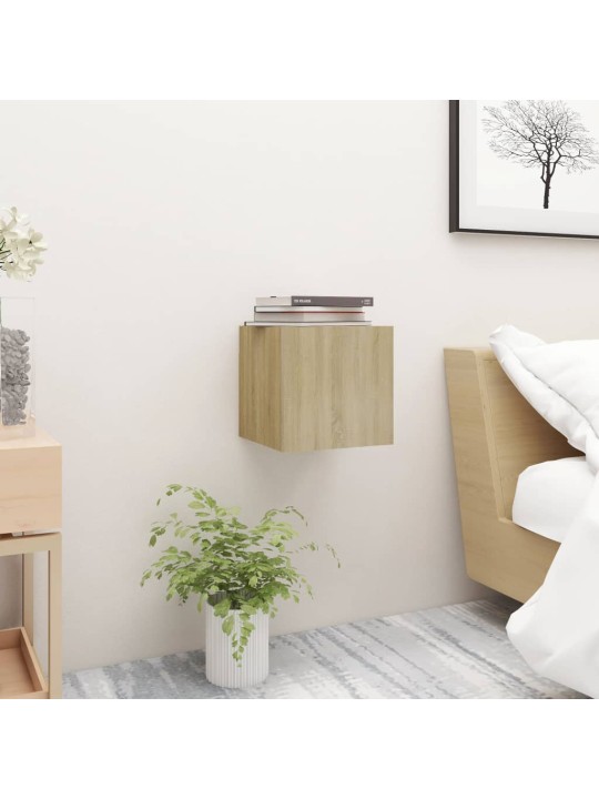 Noční stolek dub sonoma 30,5 x 30 x 30 cm kompozitní dřevo