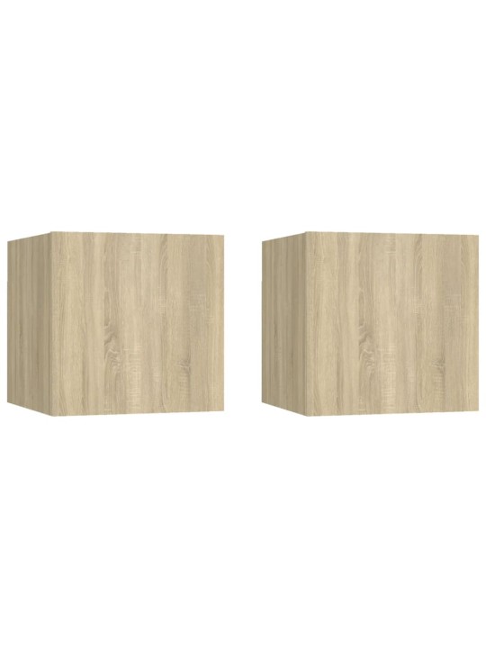 Noční stolky 2 ks dub sonoma 30,5 x 30 x 30 cm kompozitní dřevo