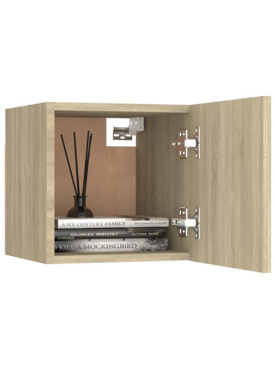 Noční stolky 2 ks dub sonoma 30,5 x 30 x 30 cm kompozitní dřevo
