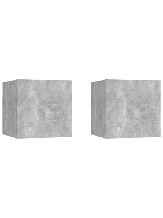 Noční stolky 2 ks betonově šedé 30,5x30x30 cm kompozitní dřevo