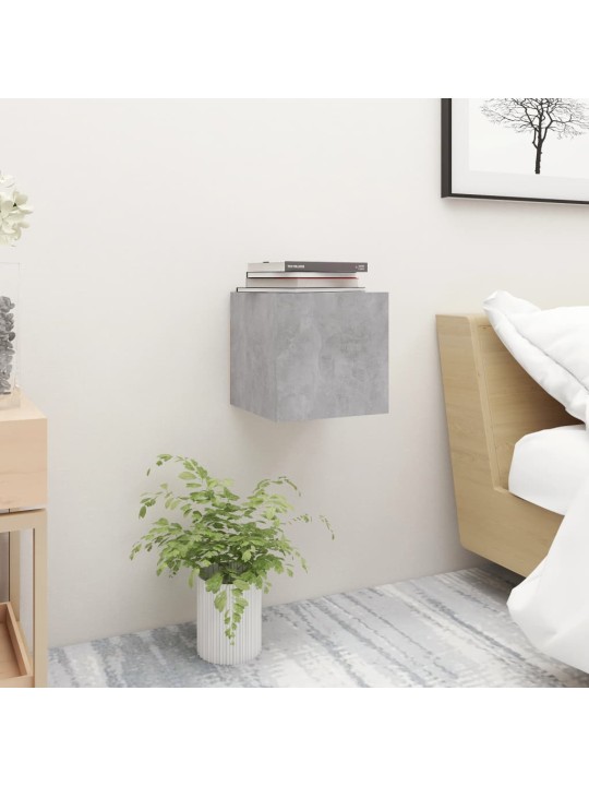 Noční stolky 2 ks betonově šedé 30,5x30x30 cm kompozitní dřevo