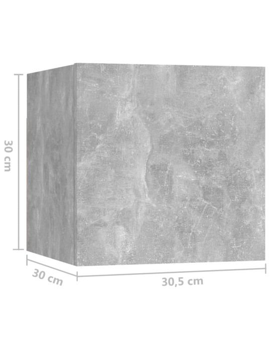 Noční stolky 2 ks betonově šedé 30,5x30x30 cm kompozitní dřevo