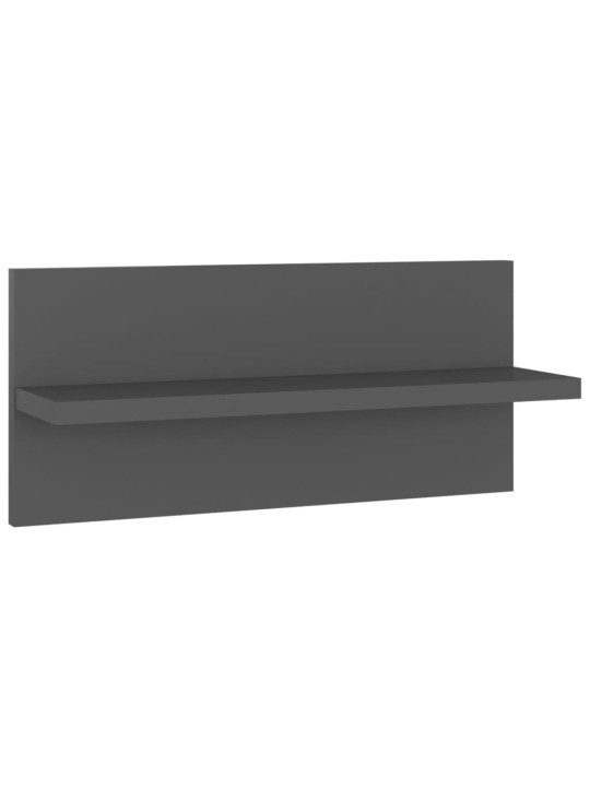 Nástěnné police 4 ks šedé 40 x 11,5 x 18 cm kompozitní dřevo