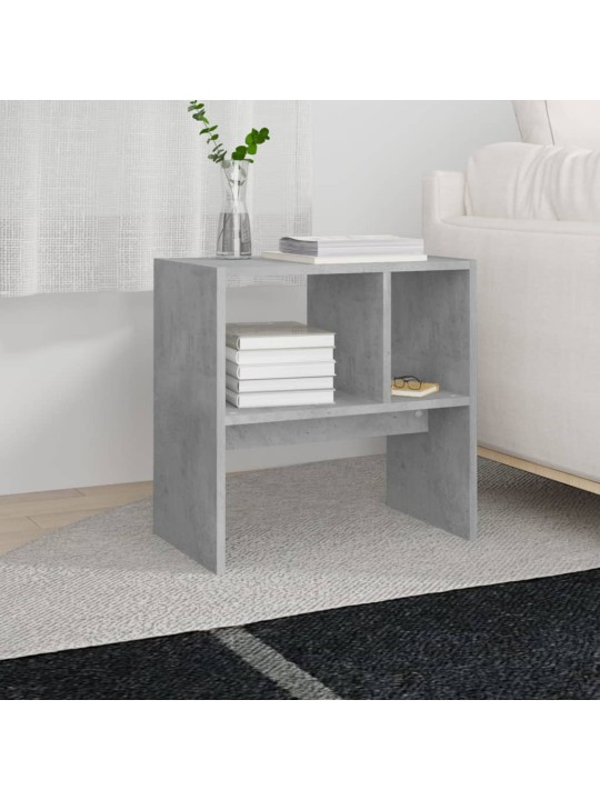 Odkládací stolek betonově šedý 50 x 30 x 50 cm kompozitní dřevo