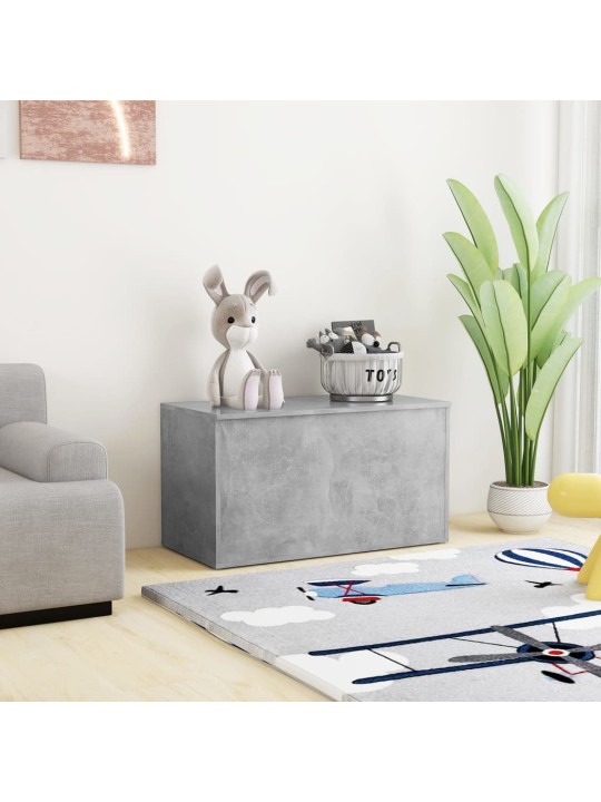 Úložná truhla betonově šedá 84 x 42 x 46 cm kompozitní dřevo