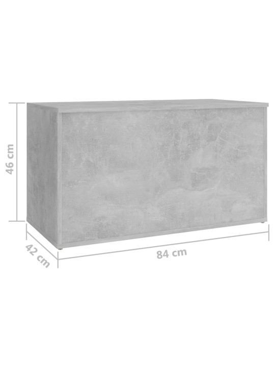 Úložná truhla betonově šedá 84 x 42 x 46 cm kompozitní dřevo
