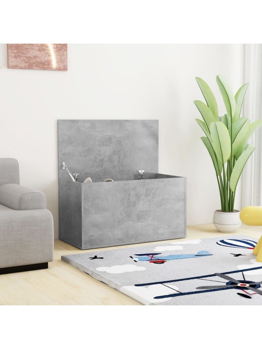 Úložná truhla betonově šedá 84 x 42 x 46 cm kompozitní dřevo