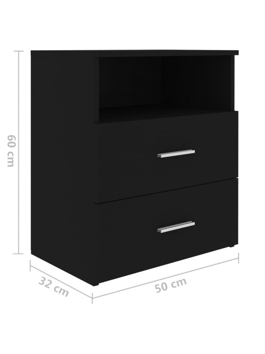 Noční stolky 2 ks černé 50 x 32 x 60 cm