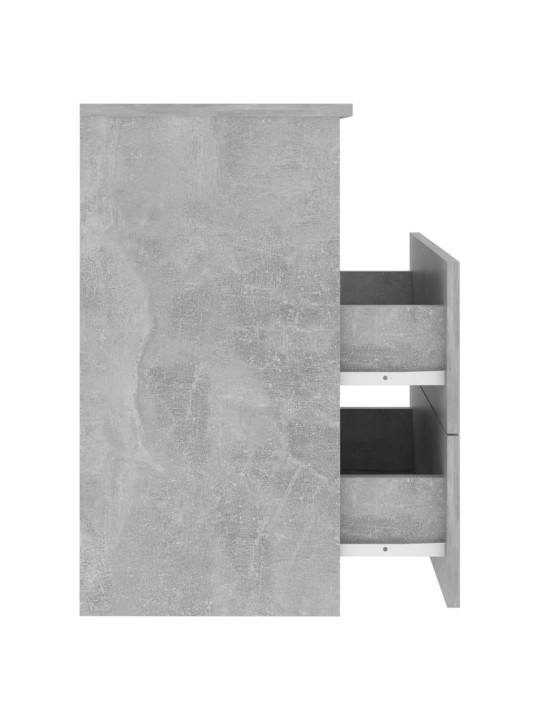 Noční stolek betonově šedý 50 x 32 x 60 cm