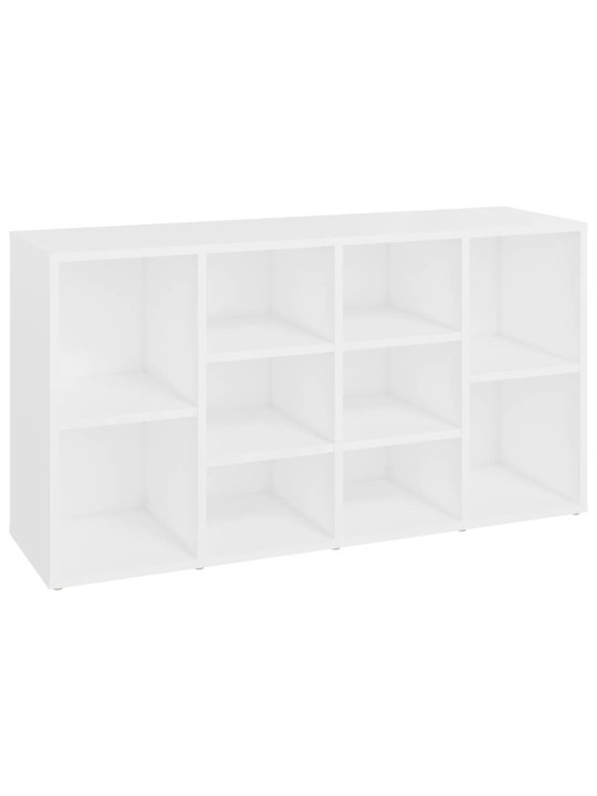Lavice s botníkem bílá 103 x 30 x 54,5 cm kompozitní dřevo