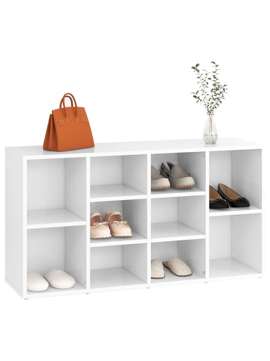 Lavice s botníkem bílá 103 x 30 x 54,5 cm kompozitní dřevo