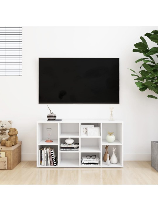 Lavice s botníkem bílá 103 x 30 x 54,5 cm kompozitní dřevo