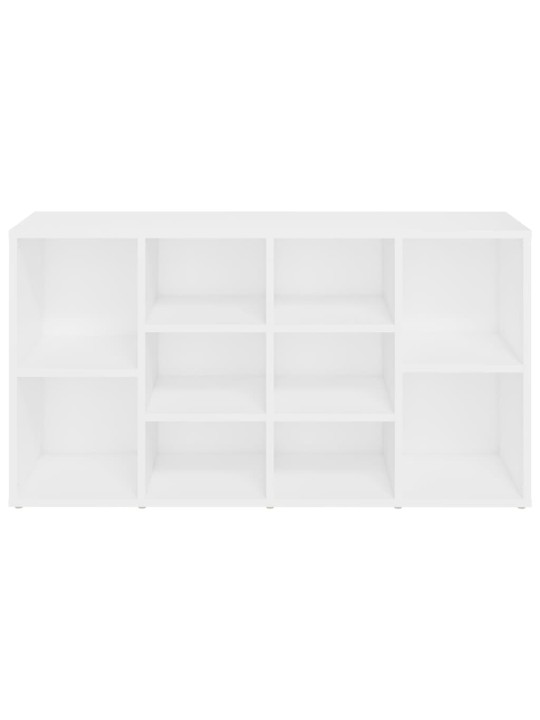 Lavice s botníkem bílá 103 x 30 x 54,5 cm kompozitní dřevo