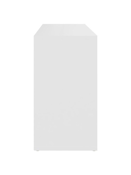 Lavice s botníkem bílá 103 x 30 x 54,5 cm kompozitní dřevo
