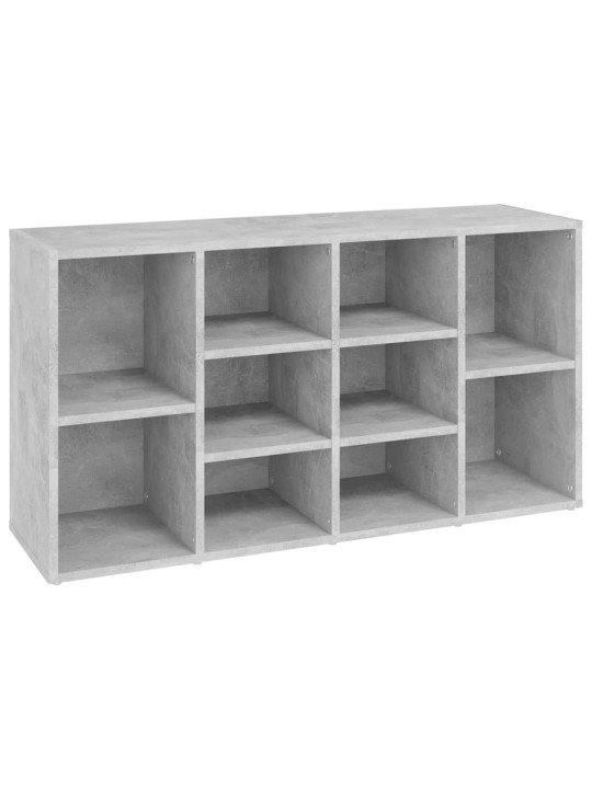 Lavice s botníkem betonově šedá 103x30x54,5 cm kompozitní dřevo
