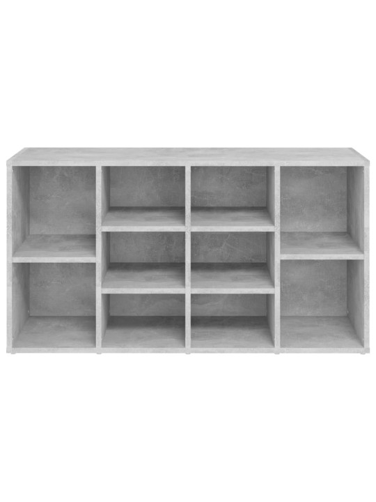 Lavice s botníkem betonově šedá 103x30x54,5 cm kompozitní dřevo