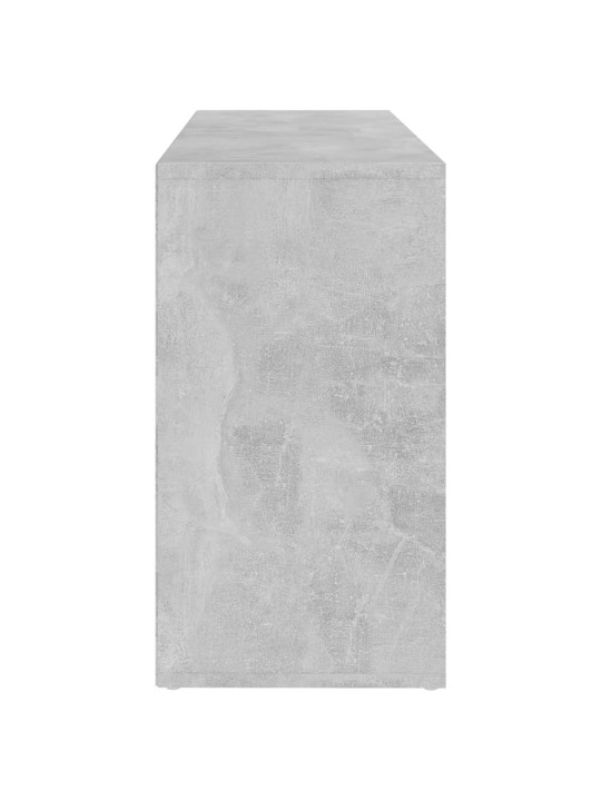 Lavice s botníkem betonově šedá 103x30x54,5 cm kompozitní dřevo