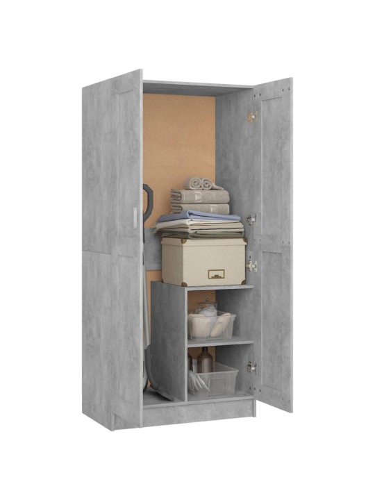 Šatní skříň betonově šedá 82,5 x 51,5 x 180 cm kompozitní dřevo