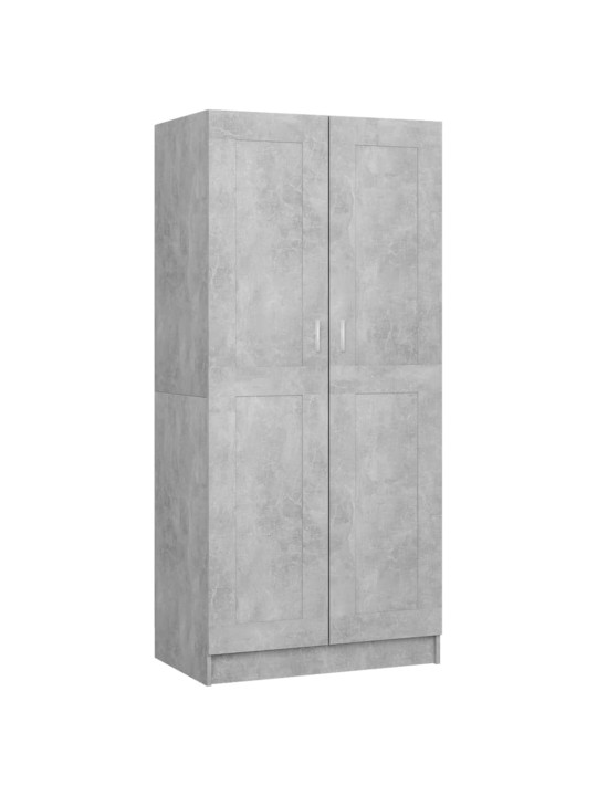 Šatní skříň betonově šedá 82,5 x 51,5 x 180 cm kompozitní dřevo