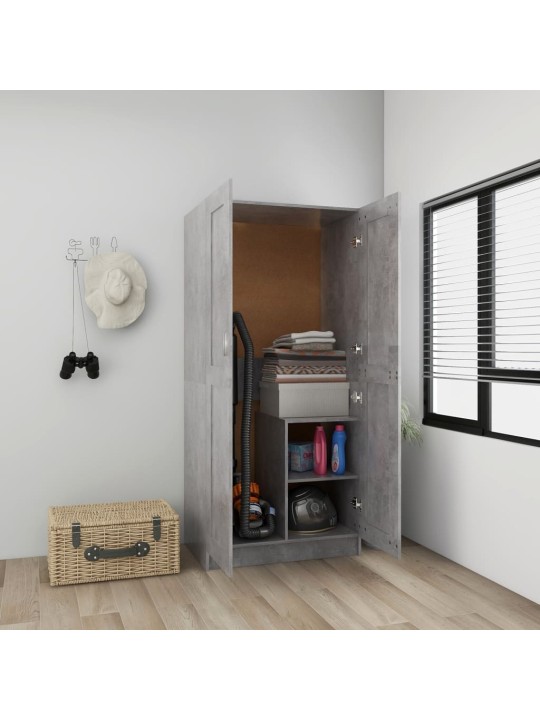 Šatní skříň betonově šedá 82,5 x 51,5 x 180 cm kompozitní dřevo