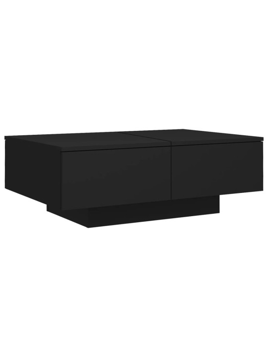 Konferenční stolek černý 90 x 60 x 31 cm kompozitní dřevo